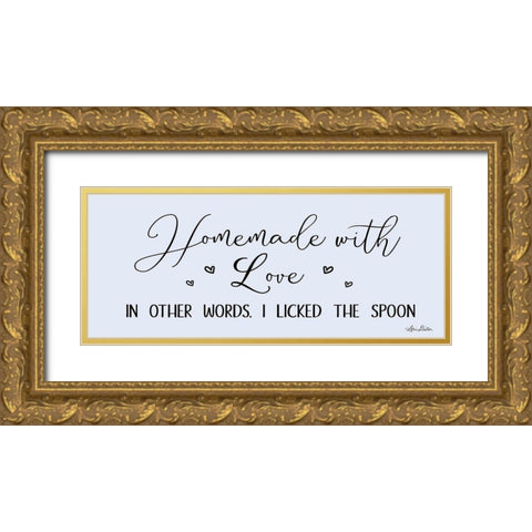 Homemade with Love Gold Ornate Wood Framed Art Print with Double Matting by Deiter, Lori