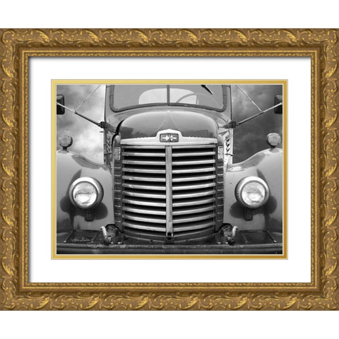 International Truck Gold Ornate Wood Framed Art Print with Double Matting by Deiter, Lori
