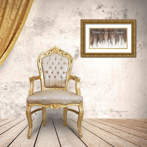 Mountain Memories Gold Ornate Wood Framed Art Print with Double Matting by Deiter, Lori