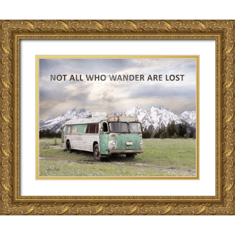 Camping in Style Gold Ornate Wood Framed Art Print with Double Matting by Deiter, Lori