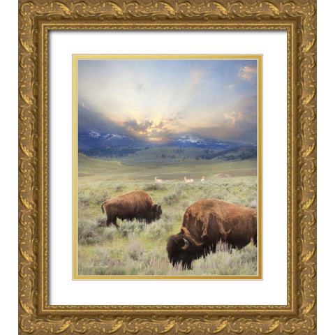 Great American West        Gold Ornate Wood Framed Art Print with Double Matting by Deiter, Lori