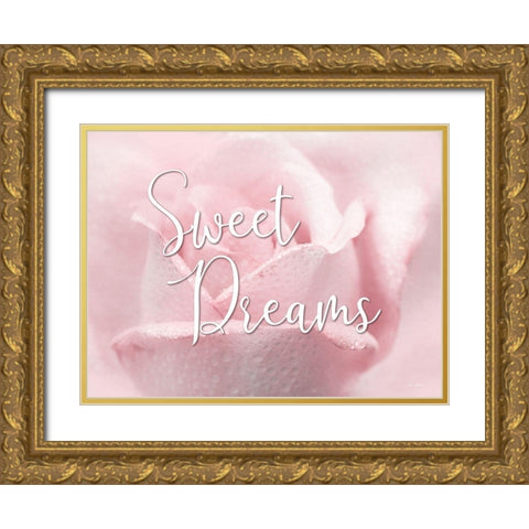 Sweet Dreams Gold Ornate Wood Framed Art Print with Double Matting by Deiter, Lori