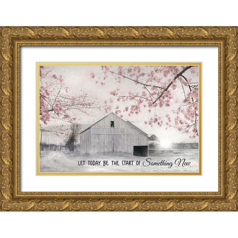 Something New Gold Ornate Wood Framed Art Print with Double Matting by Deiter, Lori