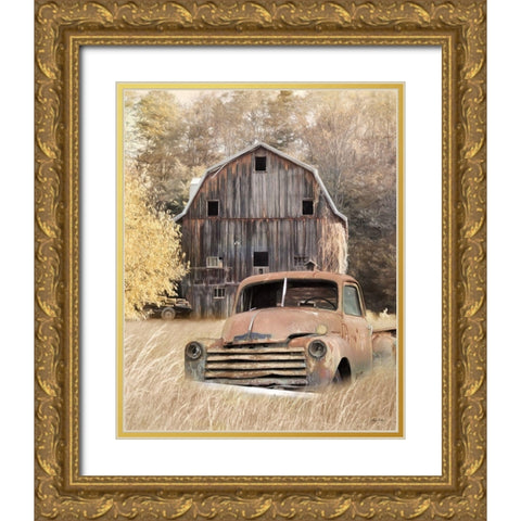 New Stuff Doesnt Have Character Gold Ornate Wood Framed Art Print with Double Matting by Deiter, Lori