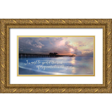Rest of My Sunsets I Gold Ornate Wood Framed Art Print with Double Matting by Deiter, Lori