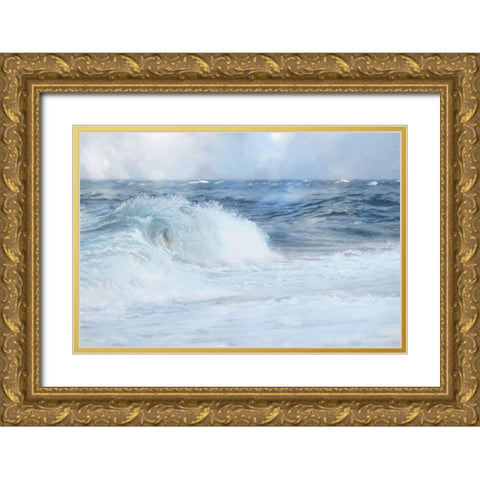 Curly Wave Gold Ornate Wood Framed Art Print with Double Matting by Deiter, Lori