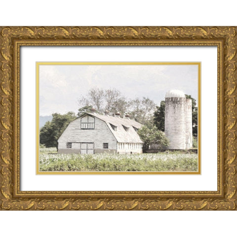 New Jersey Farm       Gold Ornate Wood Framed Art Print with Double Matting by Deiter, Lori