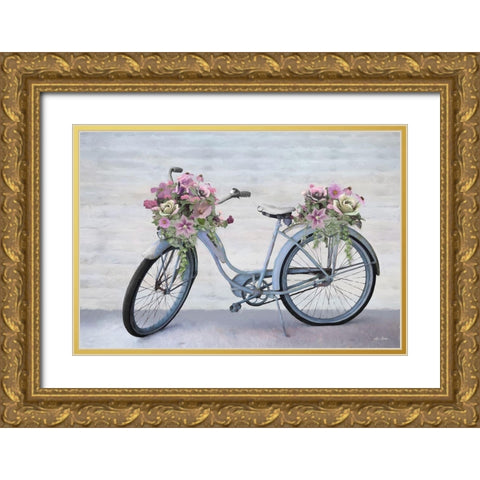 Keep Blooming     Gold Ornate Wood Framed Art Print with Double Matting by Deiter, Lori