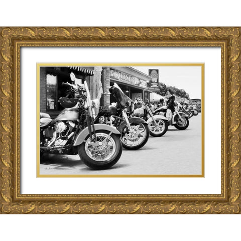 Bike Week   Gold Ornate Wood Framed Art Print with Double Matting by Deiter, Lori