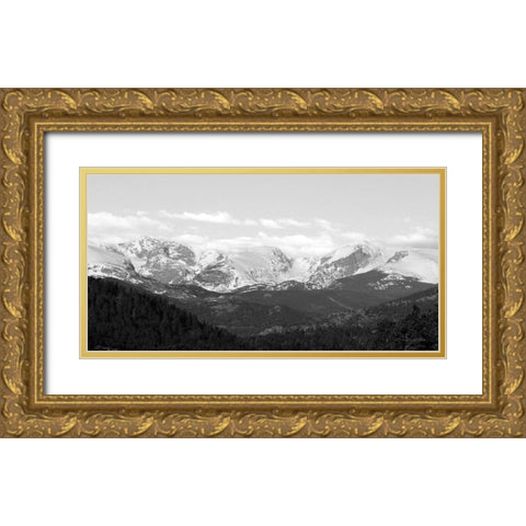 Estes Park Peaks   Gold Ornate Wood Framed Art Print with Double Matting by Deiter, Lori