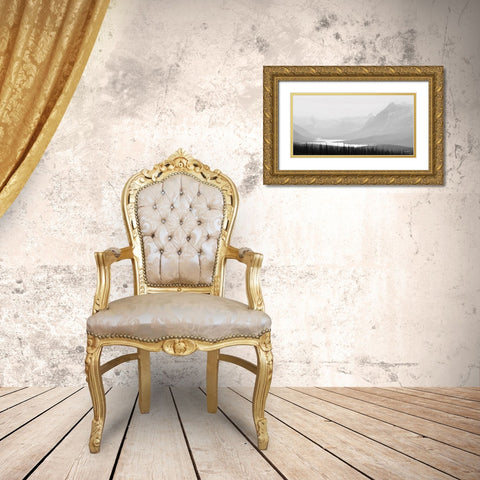 St. Marys Lake   Gold Ornate Wood Framed Art Print with Double Matting by Deiter, Lori