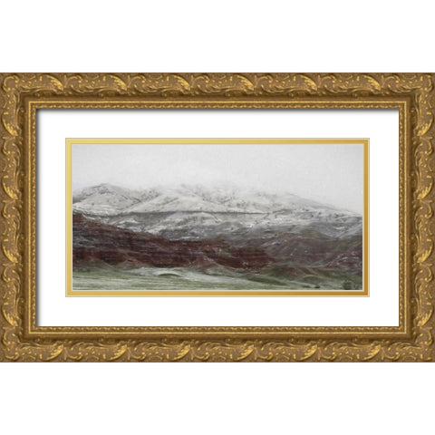 Hills of Wyoming I  Gold Ornate Wood Framed Art Print with Double Matting by Deiter, Lori