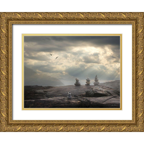 Blaze a New Trail Gold Ornate Wood Framed Art Print with Double Matting by Deiter, Lori