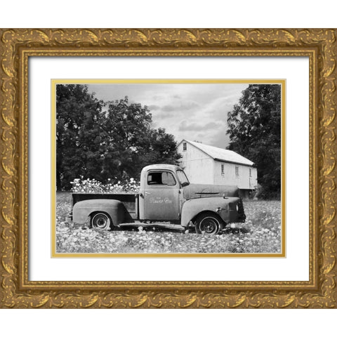 The Flower Box Gold Ornate Wood Framed Art Print with Double Matting by Deiter, Lori