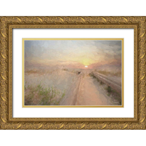 Daybreak Gold Ornate Wood Framed Art Print with Double Matting by Deiter, Lori
