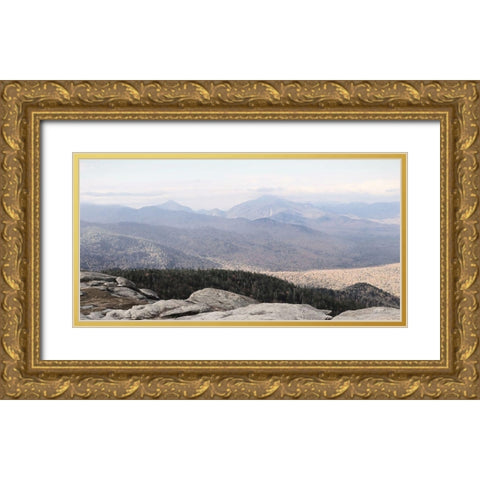 Adirondack Mountains 3 Gold Ornate Wood Framed Art Print with Double Matting by Deiter, Lori