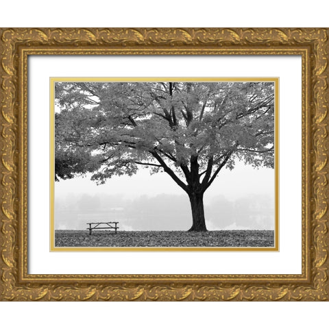The Empty Table Gold Ornate Wood Framed Art Print with Double Matting by Deiter, Lori