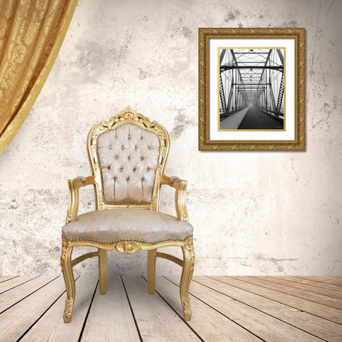 Life is a Bridge Gold Ornate Wood Framed Art Print with Double Matting by Deiter, Lori