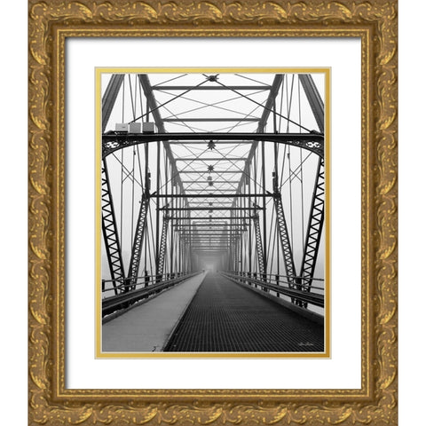 Life is a Bridge Gold Ornate Wood Framed Art Print with Double Matting by Deiter, Lori