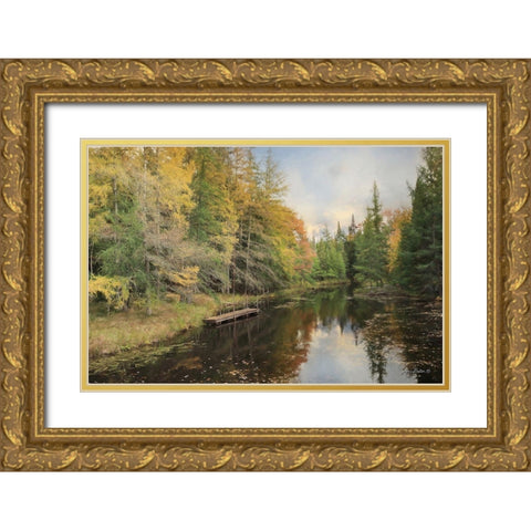 Reflections of Nature Gold Ornate Wood Framed Art Print with Double Matting by Deiter, Lori