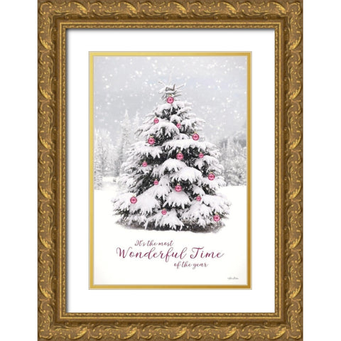 Most Wonderful Time Gold Ornate Wood Framed Art Print with Double Matting by Deiter, Lori
