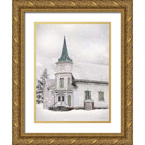 Covenant Reformed Church Gold Ornate Wood Framed Art Print with Double Matting by Deiter, Lori