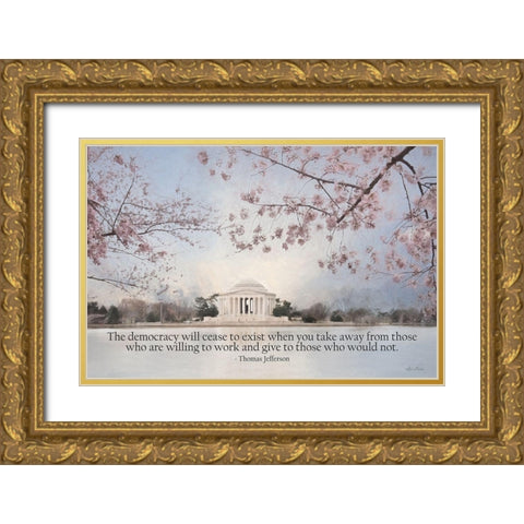 Willing to Work Gold Ornate Wood Framed Art Print with Double Matting by Deiter, Lori