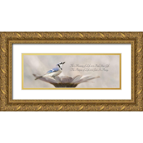 Meaning of Life Gold Ornate Wood Framed Art Print with Double Matting by Deiter, Lori