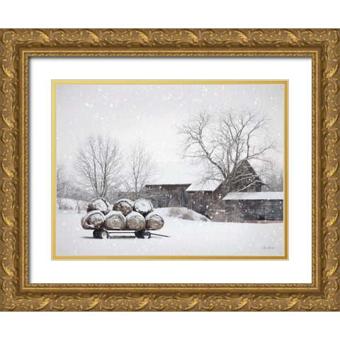 Winter Food Gold Ornate Wood Framed Art Print with Double Matting by Deiter, Lori