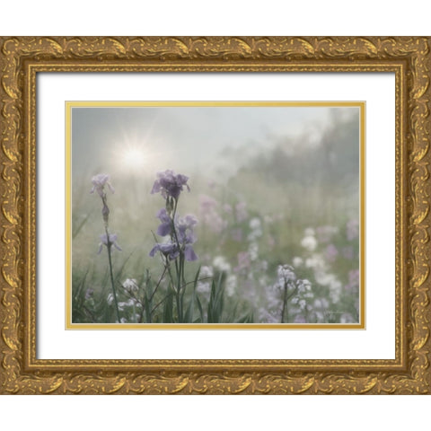 Spring Bling Gold Ornate Wood Framed Art Print with Double Matting by Deiter, Lori