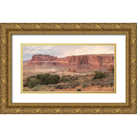 Dusty Desert V Gold Ornate Wood Framed Art Print with Double Matting by Deiter, Lori