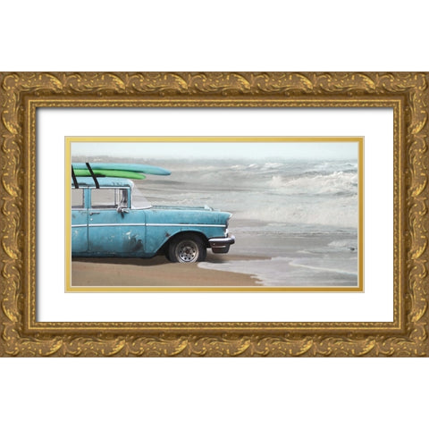 My Wave is Waiting Gold Ornate Wood Framed Art Print with Double Matting by Deiter, Lori