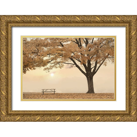 Perfect Picnic Spot Gold Ornate Wood Framed Art Print with Double Matting by Deiter, Lori