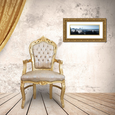 Clouds in the Trees Gold Ornate Wood Framed Art Print with Double Matting by Deiter, Lori