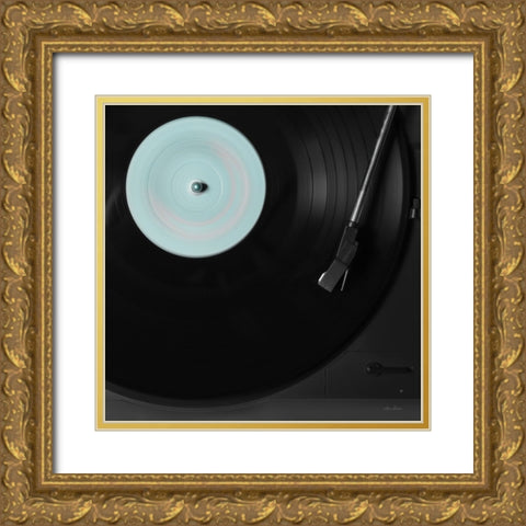 Turntable Tune Gold Ornate Wood Framed Art Print with Double Matting by Deiter, Lori