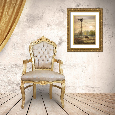 Berks Co. Sunrise Gold Ornate Wood Framed Art Print with Double Matting by Deiter, Lori