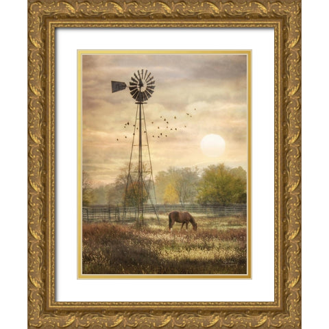 Berks Co. Sunrise Gold Ornate Wood Framed Art Print with Double Matting by Deiter, Lori