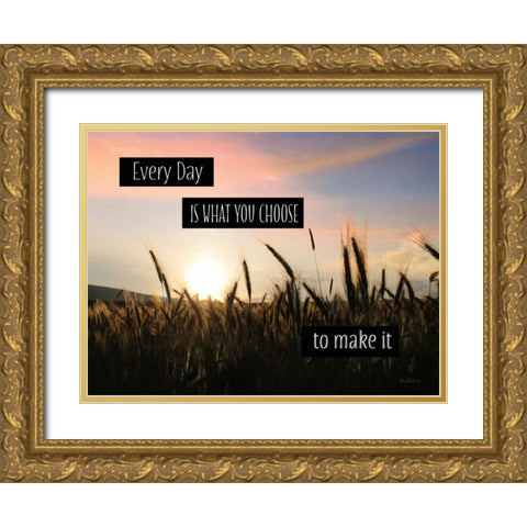 Every Day Gold Ornate Wood Framed Art Print with Double Matting by Deiter, Lori