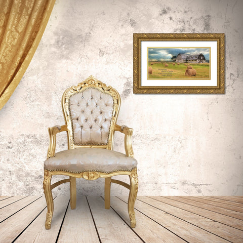 A Time to Reap Gold Ornate Wood Framed Art Print with Double Matting by Deiter, Lori