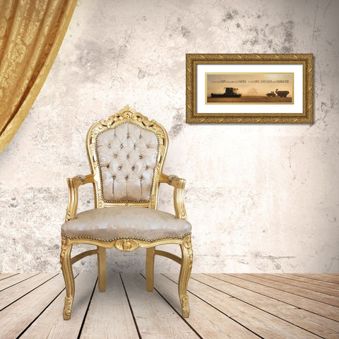 The Farmer Gold Ornate Wood Framed Art Print with Double Matting by Deiter, Lori