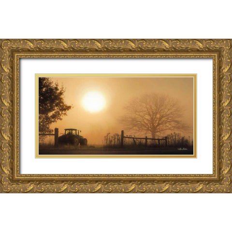 Start Your Engines Gold Ornate Wood Framed Art Print with Double Matting by Deiter, Lori