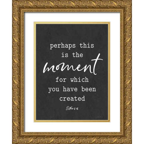 This is the Moment Gold Ornate Wood Framed Art Print with Double Matting by lettered And lined