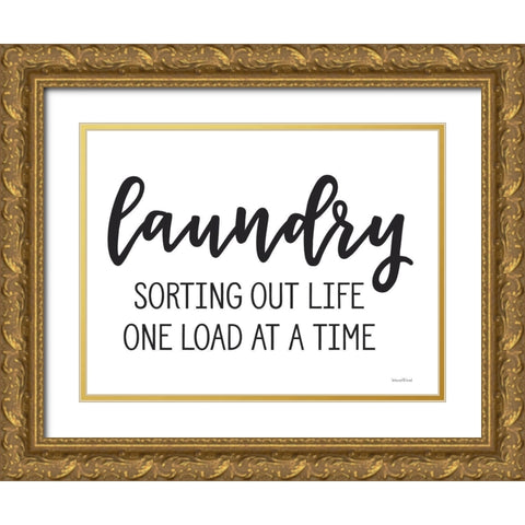 Sorting Out Life Gold Ornate Wood Framed Art Print with Double Matting by lettered And lined