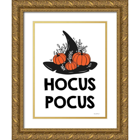 Hocus Pocus Gold Ornate Wood Framed Art Print with Double Matting by Lettered and Lined