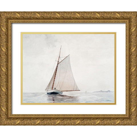 Sailing Excursion Gold Ornate Wood Framed Art Print with Double Matting by Lettered And Lined
