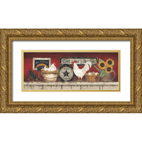 Rise and Shine Gold Ornate Wood Framed Art Print with Double Matting by Spivey, Linda