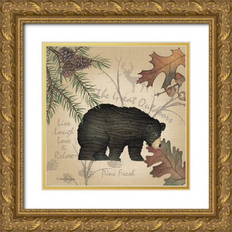 Great Outdoors Gold Ornate Wood Framed Art Print with Double Matting by Spivey, Linda