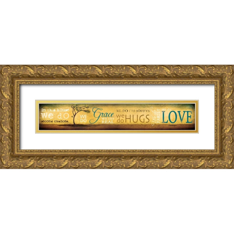 We Do Gold Ornate Wood Framed Art Print with Double Matting by Rae, Marla