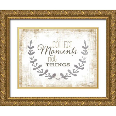 Collect Moments Gold Ornate Wood Framed Art Print with Double Matting by Rae, Marla