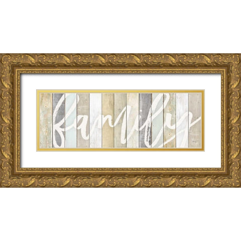 Family Gold Ornate Wood Framed Art Print with Double Matting by Rae, Marla